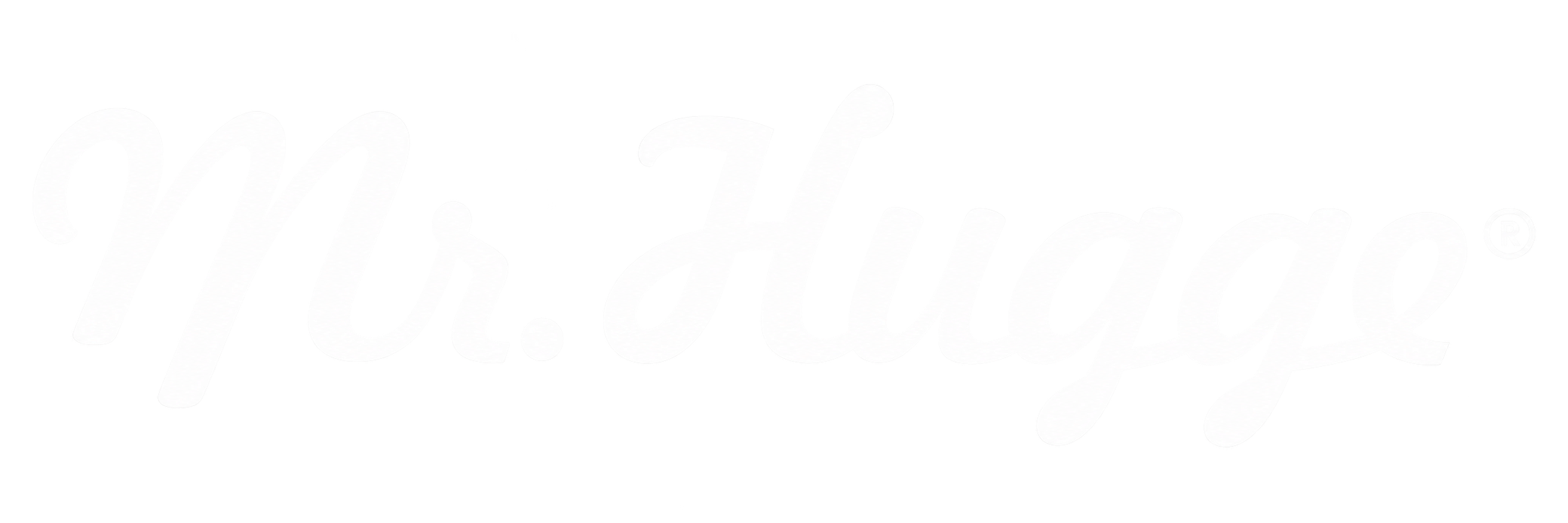 Logotipo caligráfico Mr. Hugge®